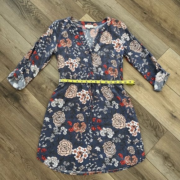 LOFT OUTLET Flower Print Short Dress - Picture 2 of 16